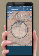 برنامه‌نما Smart Compass Pro 2019 عکس از صفحه
