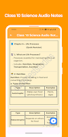 5 Schermata Class 10 Science Audio Notes