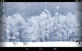 برنامه‌نما Snowman Live Wallpaper عکس از صفحه