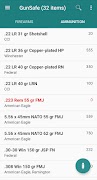 GunSafe: Gun & Ammo Database 스크린샷 1