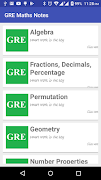 GRE Math Notes โปสเตอร์