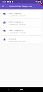 Lesson Notes Template plakat