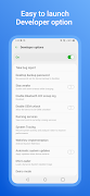 برنامه‌نما Developer Option عکس از صفحه