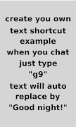 Text Shortcut - Typing Faster 스크린샷 1