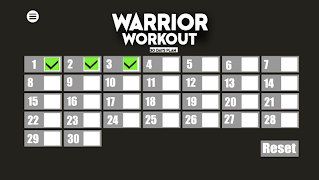 Warrior Workout plakat