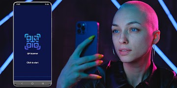 QR code scanner plakat