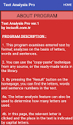 Text Analysis capture d'écran 4