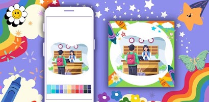برنامه‌نما Coloring Book: Receptionist عکس از صفحه