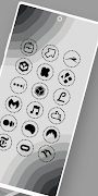Nothing (1) Black - Icon Pack ภาพหน้าจอ 1