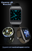 Celestial 3D Watch Face اسکرین شاٹ 5