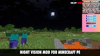 Night Vision Mod for Minecraft اسکرین شاٹ 3