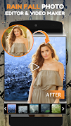 برنامه‌نما Rainfall Photo Editor & Video Maker عکس از صفحه