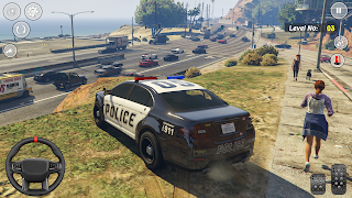 Politieauto-rijspel-poster