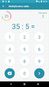 Multiplication tables スクリーンショット 1