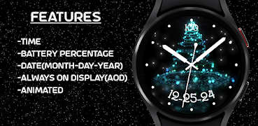 Merry Christmas Tree Glitter syot layar 2