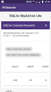 SQLite MyAdmin Lite स्क्रीनशॉट 4
