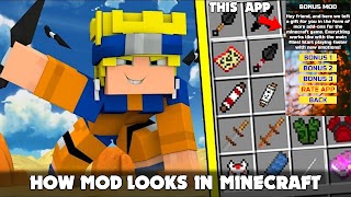 Naruto Mod Minecraft โปสเตอร์