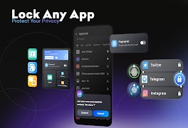 پوستر AppLock: Lock apps Fingerprint