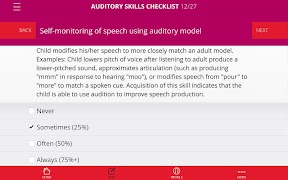 Auditory Skills Checklist screenshot 6