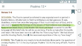 Bible Commentary on Psalms Screenshot 5