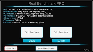 Real Benchmark PRO (CPU, GPU) bài đăng