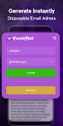 PurpleMail - Temporary Email ภาพหน้าจอ 1