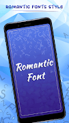 Romantic Font Style poster