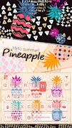 ชุดรูปแบบคีย์บอร์ด Pineapple โปสเตอร์