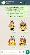 Bee Stickers - WAStickerApps اسکرین شاٹ 4