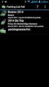Packing List captura de pantalla 4