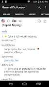 English Spanish Dictionary capture d'écran 1