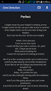 1D Lyrics syot layar 3