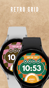 Retro Grid Watch Face screenshot 1