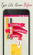 Creative Typography Design โปสเตอร์
