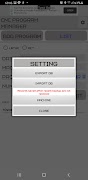 CNC SETUP LIST screenshot 2