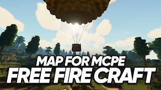 Battle Royale Map in Minecraft Plakat
