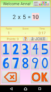 Memorize Times Tables (Ad Free) स्क्रीनशॉट 1