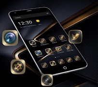 Golden Black Theme for P10 截圖 5