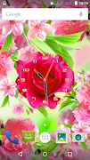 Rose Flower Clock स्क्रीनशॉट 2