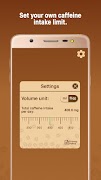 Cafeïne Tracker - Cafeïne Niveau screenshot 2
