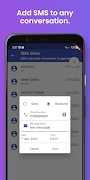 3 Schermata SMS Editor, Fake SMS, Backup