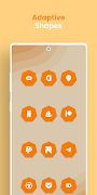 Adaptive Orange - Icon Pack Ekran Görüntüsü 2