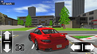 Symulator jazdy samochodem plakat