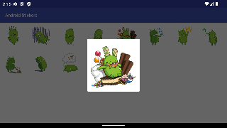 Android Sticker Pack اسکرین شاٹ 1
