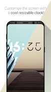 Seven Time - Resizable Clock স্ক্রিনশট 1