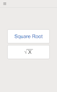 برنامه‌نما Square Root Calculator عکس از صفحه