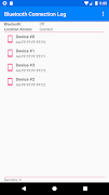 Bluetooth Connection Log captura de pantalla 1