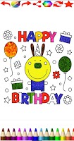 Happy Birthday Coloring Pages screenshot 7