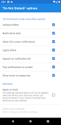 1 Schermata "Do Not Disturb" options