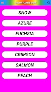 Color Names اسکرین شاٹ 5